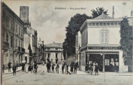 Delcampe - CPA EPERNAY Rue Jean Moet - Crédit Lyonnais - RIS48 - Epernay