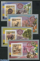 Delcampe - Chad 2012 Wild Animals 4 S/s, Mint NH, Various - Altri & Non Classificati