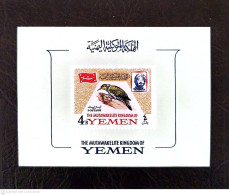 Delcampe - Yemen Kingdom Birds 1965 Block 18 B MNH - Jemen