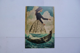 Delcampe - CPM  -  SURREALISME  -  Mer - Transport - Femme  -  Pensée  -  Futurisme  - Abstrait  - - Philosophie