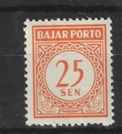 Delcampe - Indonésie Taxe - 16 Neuf 2** De 1958 - Indonesia