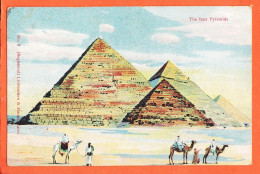Delcampe - 24684 /  GIZEH Egypt ◉ Lichtenstern & Harari N° 3 ◉ The Four Pyramids ◉ Les 4 Quatre Pyramides 1905s - Gizeh