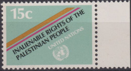 Delcampe - 1981 Vereinte Nationen >New York ⵙ Mi:NT-NY 366,Yt:NT-NY 334, Inaliénable Rights Of The Palestinian People - Used Stamps