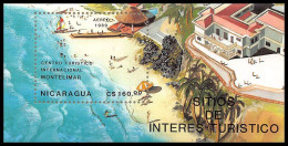 Delcampe - 245 Nicaragua BLOC N° 188 TOURISME Tourism Montelimar - Hôtellerie - Horeca