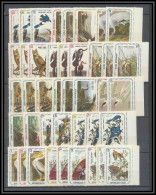 Delcampe - 203a Haiti 1975 ** MNH Serie Oiseaux Birds Of Prey 1975 Dont Rapaces 41 Valeurs Bord De Feuille - Konvolute & Serien