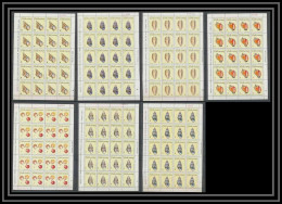 Delcampe - 183 - Cuba ** MNH N° 1009/1015 Coquillages Shell Shells Feuilles (sheets) - Autres & Non Classés