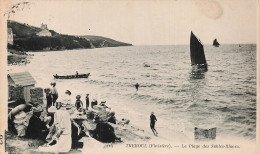 Delcampe - 29 TREBOUL LA PLAGE DES SABLES BLANCS - Tréboul