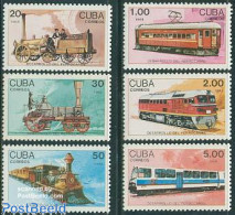 Delcampe - Cuba 1988 Railway History 6v, Mint NH, Transport - Railways - Neufs