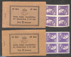 Delcampe - Sweden 1939 Definitives 2 Booklets (full Perf.), Mint NH, Stamp Booklets - Neufs