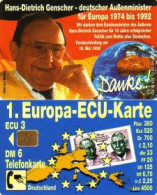 Delcampe - Telefonkarte O 402 12.92 ECU - Karte / H.-D. Genscher - Non Classificati