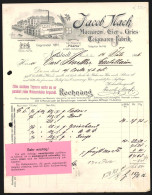 Delcampe - Rechnung Neustadt /Haardt 1906, Jacob Mack, Maccaroni- Und Teigwaren-Fabrik, Fabrikanlage Mit Schornstein - Other & Unclassified