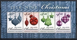 Delcampe - Niue 2014 Mi Block 174 MNH (ZS7 NIEbl174) - Natale