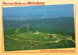 Delcampe - Brocken Harz Fliegeraufnahme Mit Fernmeldeeinrichtungen - Wernigerode