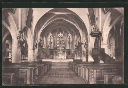 Delcampe - CPA Arnay-le-Duc, Intérieur De L`Église - Arnay Le Duc