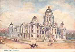 Delcampe - B442 South Africa 1910 Town Hall Durban Art Vintage Postcard - Südafrika