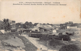 Delcampe - B443 Senegal Dakar Quartier De L'Ancien Jardin Public Travaux Arsenal Postcard - Senegal