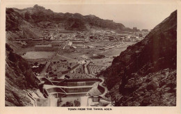 Delcampe - B444 Yemen Aden Town From The Tanks RPPC Vintage Postcard - Yemen