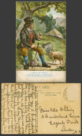 Delcampe - Ireland Old Postcard Paddy And His Pig Pigley IV Miles To Ballinasloe Co. Galway - Sonstige & Ohne Zuordnung