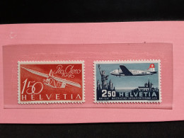 Delcampe - SVIZZERA - Posta Aerea - Nn. A40/41 Nuovi ** + Spese Postali - Ungebraucht