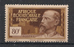 Delcampe - AEF - 1937-42 - N°YT. 49 - Gentil 80c Brun Et Jaune - Neuf* / MH VF / Postfrisch - Unused Stamps