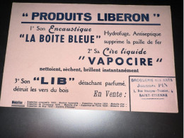 Delcampe - BUVARD PRODUITS LIBERON - Wash & Clean