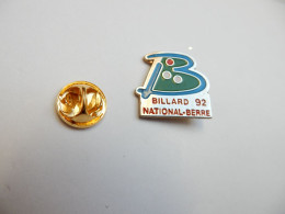 Delcampe - Beau Pin's , Billard 92 , National - Berre , Bouches Du Rhône - Billard