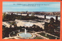 Delcampe - 11946 ◉ PARIS 1er ◉  Panorama Jardin Des TUILERIES Et Rue De RIVOLI ◉ 1910s à DELIN Pinal Par Coligny ◉ C.M 181 - Paris (01)