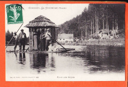 Delcampe - 11462 ◉ CORCIEUX-LA-HOUSSIERE St 88-Vosges ◉ Etang Des Huttes Curieuse Barque ◉ 1904 à ELHINGER Chez JEANDEL ◉ WEICK 462 - Corcieux