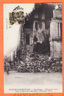 Delcampe - 11185 (•◡•) MEZIERES CHARLEVILLE @ Rue MONGE Maisons Ruines Départ Allemands 1918 à DUPRAT Aux Rocs Castignes Noaillan - Charleville