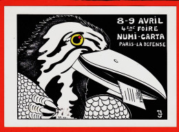 Delcampe - 11278 ◉ Autographe Jacques LARDIE ◉ PARIS LA DEFENSE ◉ 4eme Foire NUMI-CARTA 8-9 Avril ◉ Tirage Limité Numéroté N°74/85 - La Defense