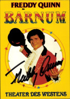 Delcampe - CPA Sänger Und Schauspieler Freddy Quinn, Barnum, Theater Des Westens, Portrait, Autogramm - Autres & Non Classés