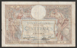 Delcampe - Billet 100 Francs Luc Olivier Merson - 1938 -  N° K.61236 - 636 - 100 F 1908-1939 ''Luc Olivier Merson''