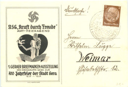 Delcampe - Gera - 700 Jahre Stadt Gera - KDF - Ganzsache - Gera