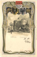 Delcampe - Köln Hahnenthor - Litho - Prägekarte - Koeln