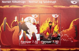 Delcampe - Faroe Islands 2006, NORDEN -Nordic Mythology, MNH S/S - Faeroër