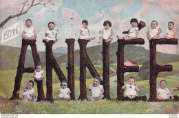 Delcampe - BEBES MULTIPLES SURREALISME BONNE ANNEE - Babies