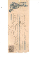 Delcampe - 90 Ancienne Facture Papier à Entête Fabrique De Chaussure Saget Ruffec 1895 - 1800 – 1899