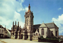 Delcampe - 29 SAINT THEGONNEC VUE GENERALE DE L EGLISE AVEC SON CLOCHER - Saint-Thégonnec