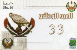 Delcampe - EMIRATES - PREPAID - ETISALAT - BIRD - FALCON - Ver. Arab. Emirate