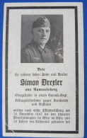 Delcampe - Original WW2 German Death Card, Wehrmacht. Grenadier-Regiment 112. KIA 1943, Sterbebild, Avis Deces Soldat Allemand - 1939-45