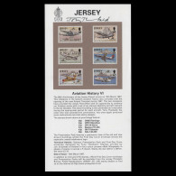 Delcampe - Jersey 1997 Airport Anniversary Promotional Flyer Signed By Tony Theobald - Jersey