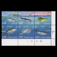 Delcampe - Pitcairn Islands 2007 (MNH) Ocean Fish Traffic Light Block - Pitcairn