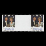 Delcampe - Pitcairn Islands 2005 (MNH) Royal Wedding Gutter Pair - Pitcairn