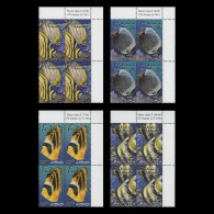 Delcampe - Pitcairn Islands 2001 (MNH) Reef Fish Value Blocks - Pitcairn