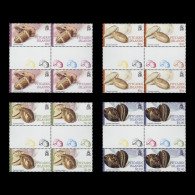 Delcampe - Pitcairn Islands 2001 (MNH) Cowrie Shells Gutter Traffic Light Blocks - Pitcairn