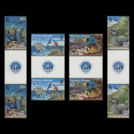 Delcampe - Pitcairn Islands 1998 (MNH) Year Of The Ocean Gutter Pairs - Pitcairn