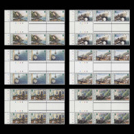 Delcampe - Pitcairn Islands 1996 (MNH) Supply Ship Day Gutter Traffic Light Blocks - Pitcairn