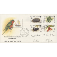 Delcampe - Pitcairn Islands 1992 Commemorative Expedition FDC Signed By Scientists - Pitcairn
