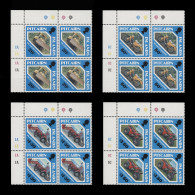 Delcampe - Pitcairn Islands 1991 (MNH) Island Transport Traffic Light/plate Blocks - Pitcairn
