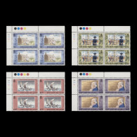 Delcampe - Pitcairn Islands 1992 (MNH) Anniversary Of Bligh's Death Plate Blocks - Pitcairn